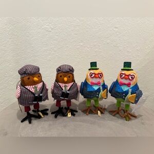 4 New Christmas Featherly Friends™ " Bird Ornaments- Wondershop™